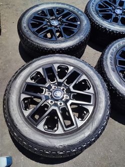 Used rims and tires for Toyota Tundra or Tacoma, 6/139 bolt pattern, in good condition