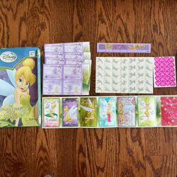 Lot Of Disney Tinker Bell 34 Valentines With Tattoos And Disney Tinker Bell Playing Cards
