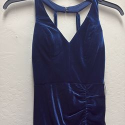 Navy Blue Dress Long