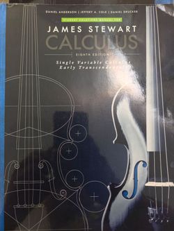 James Stewart Calculus Student Solutions Manual 8th Edition and textbook