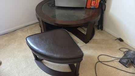 Coffee Table with 4 low chairs