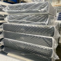 Queen Size Mattress Memory Foam Puffy Firm 12 Inches Thick New From Factory and Wrapped in Plastic Same Day Delivery 🚚 Available