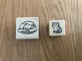 Cat rubber stamps (2)