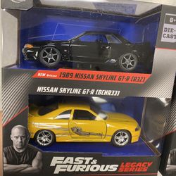 Fast & Furious 2 Pack 1/32 Gtr R32/r33 Integra/s2000
