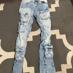 Stacked Denim Jeans