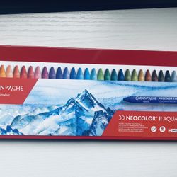 Caran d'Ache Neocolor ll, Set of 30 + Sketchbook