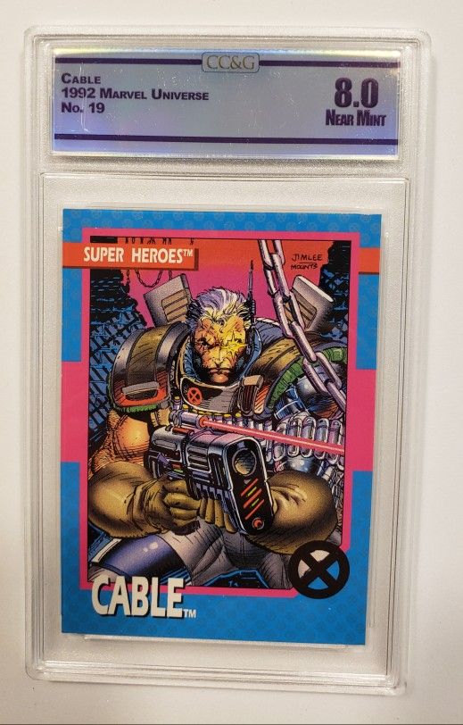 1992 Marvel Universe Cable No. 19. Graded 8.0 Near Mint!