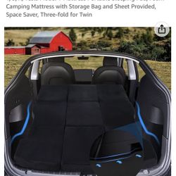 New Car Camping Mattress Suitable for Tesla Model Y/3/X, Tesla Model Y Mattress Portable Sleeping Pad, Foam Camping Mattress with Storage Bag