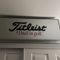 Large Heavy Commercial Titleist Golf Sign 