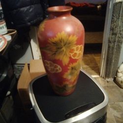 Oriental Vase Hand Painted 