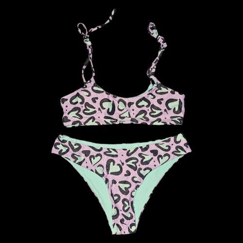 New 2-piece Animal Print Bikini Swimsuit Set