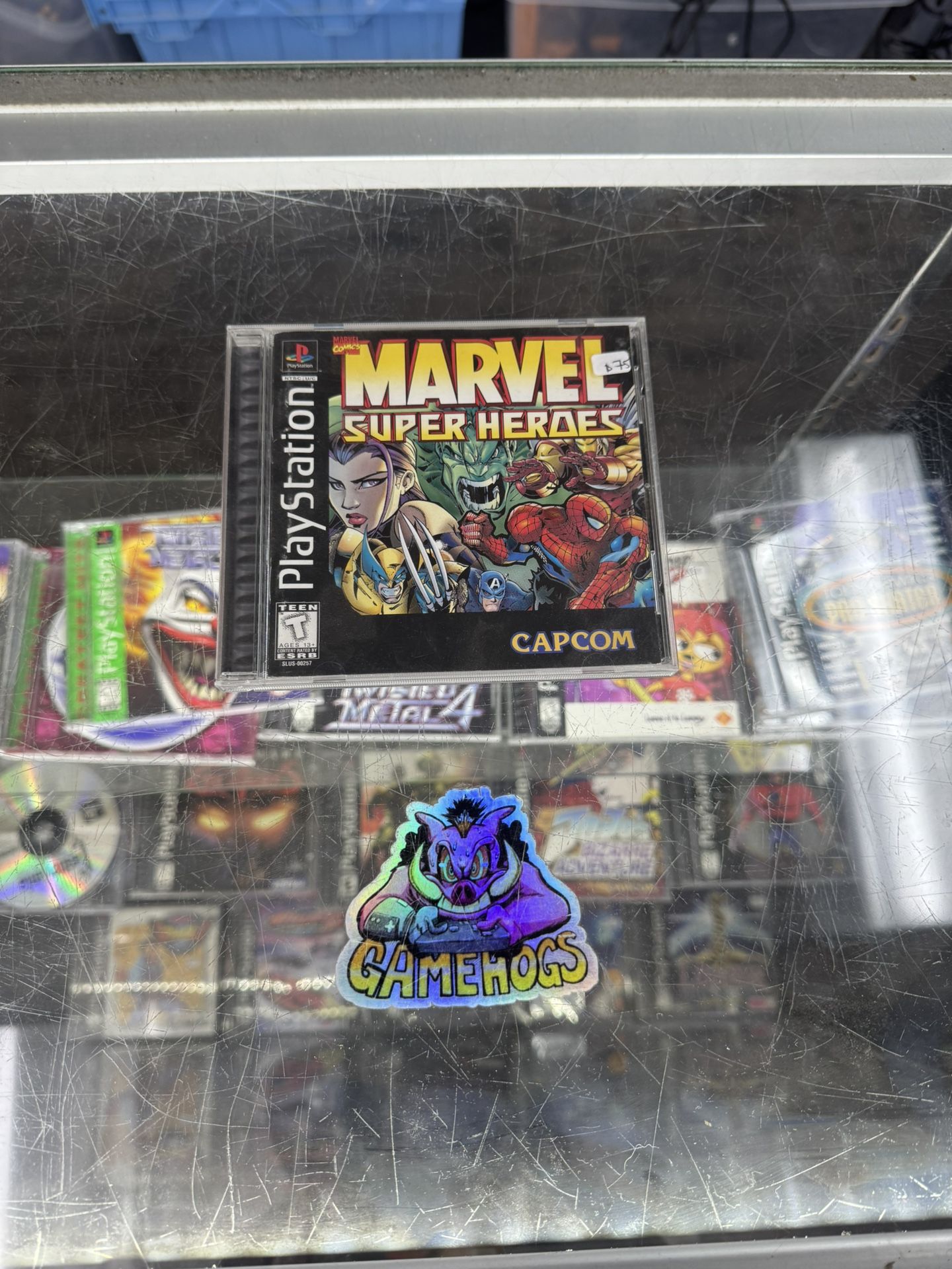 Marvel Super Heroes Ps1 $70 Gamehogs 11am-7pm