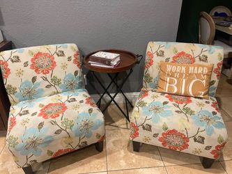 2 Upholstered Accent Chairs