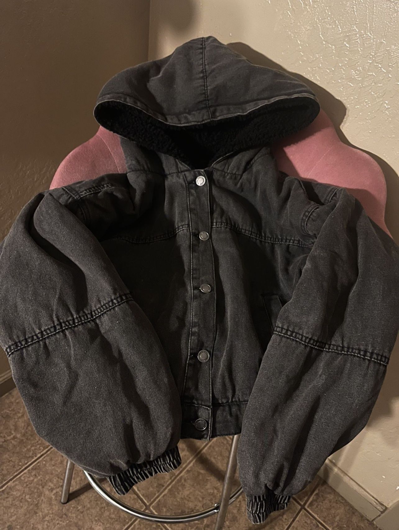 SHERPA LINED DENIM JACKET