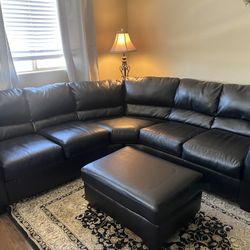 Blended Leather Couch