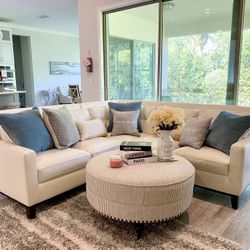 Beautiful Leather Sectional 