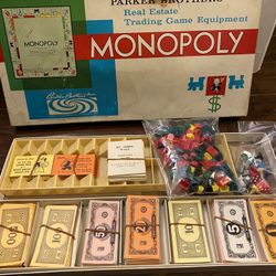 Vintage Monopoly Board Game 1961