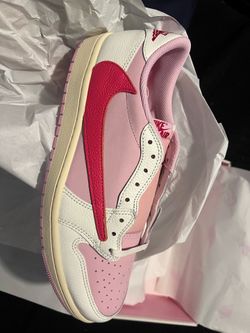 Travis Scott Jordan 1 Low Tropical Pink Sz 11