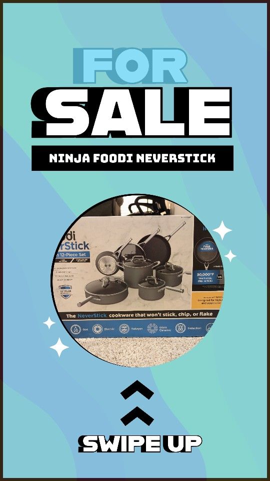 Ninja Foodi | NeverStick | Hard Anodized| Premium | 12-piece Pot and Pan Det