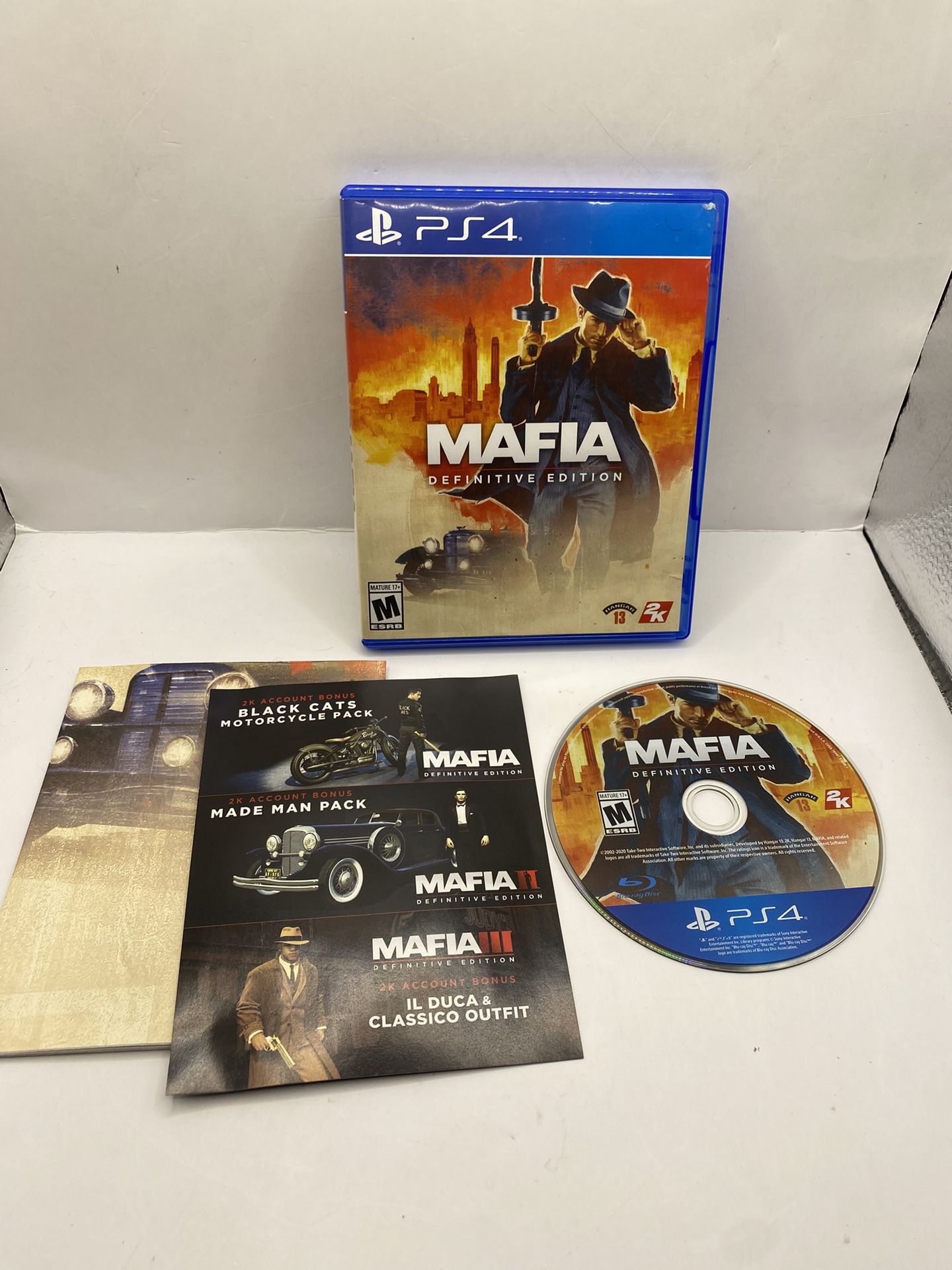 Mafia: Definitive Edition - Sony PlayStation 4 PS4 Tested Authentic