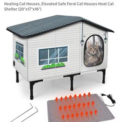 NEW WEATHERPROOF HEATED CAT HOUSE 