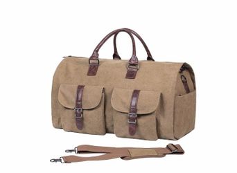 (C-10) seyfocnia Convertible Travel Garment Bag,Carry on Garment Duffel Bag for Men Women - 2 in 1 Hanging Suitcase Suit Business Travel Bag