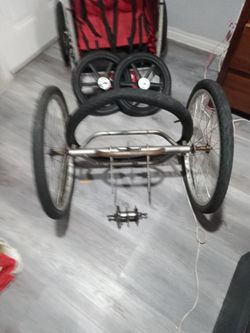 Adult Tricycle Frame with Wheels an bike trailer