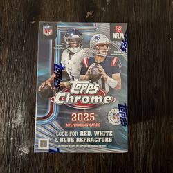 2025 topps chrome football blaster box
