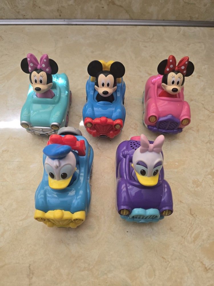 Vtech Go Go Smart Wheels Mickey Mouse And Friends Lot Of 5