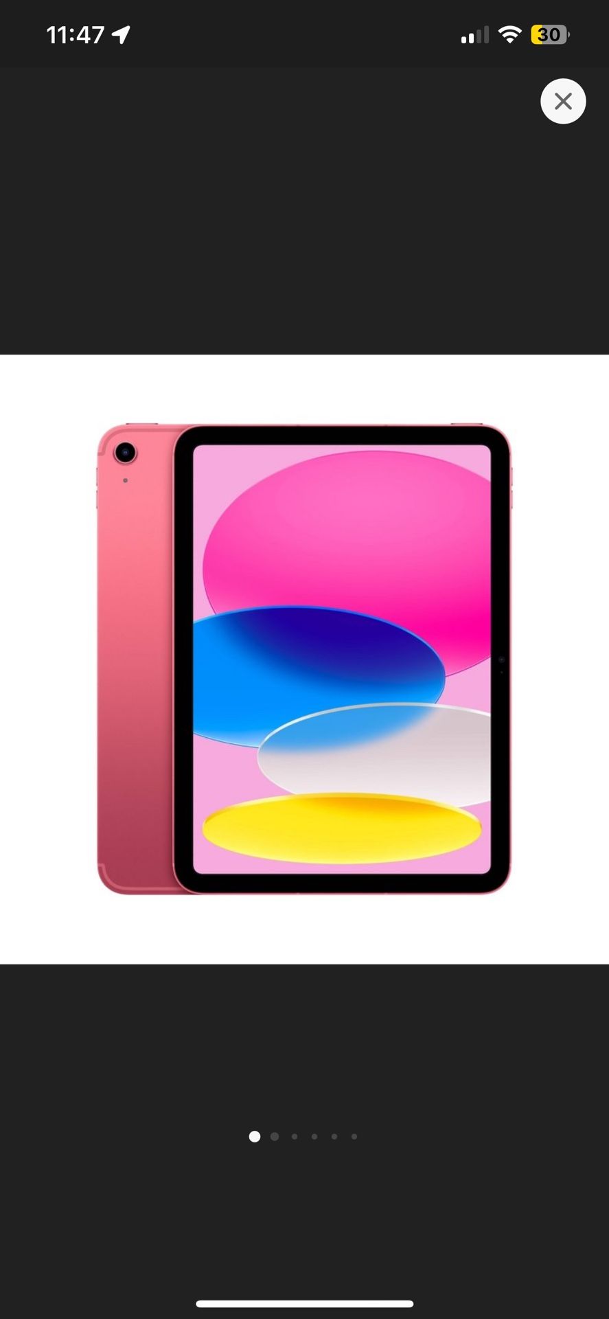 Apple iPad 10.9-inch Wi-Fi 64GB - (2022, 10th generation) - Pink