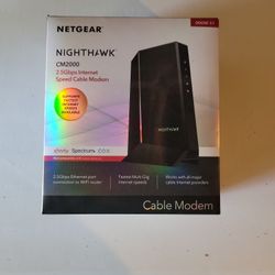 Netgear Nighthawk CM2000 2.5 Gbps Internet Modem