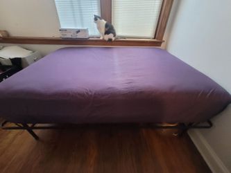 FULL MATTRESS AND 14" TALL BEDFRAME
