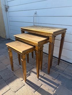 Vintage Italian Florentine Nesting Tables