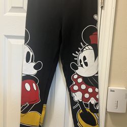 Mickey And Minnie Mouse Leggings Medium 