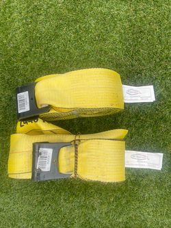 Winch Straps with flat hooks