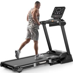Heavy Duty Treadmill with Auto Incline 15%, Professional Treadmill 350+ lb with 3.5 hp Motor, Bluetooth Audio