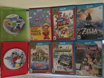 Nintendo Wii U console and games 4 controllers
