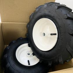 GICOOL 13x5.00-6" Tiller Tire and Wheel, 【3/4" Axle Size】, 3-1/8" Centered Hub, Compatible with Craftsman & Troy-Bilt Tiller Replacement
