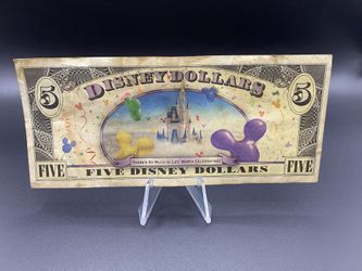 Five Disney Dollars