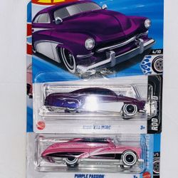 Hot Wheels Hirohata Merc And Purple Passion 3 Car Lot