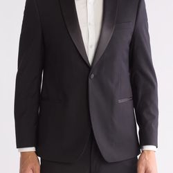 Brand New Never Worn Men’s Black Tuxedo 40R Tailored Pants