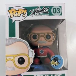 Funko Pop Stan Lee 03 Superhero Red Suit Comikaze Exclusive Marvel Vaulted