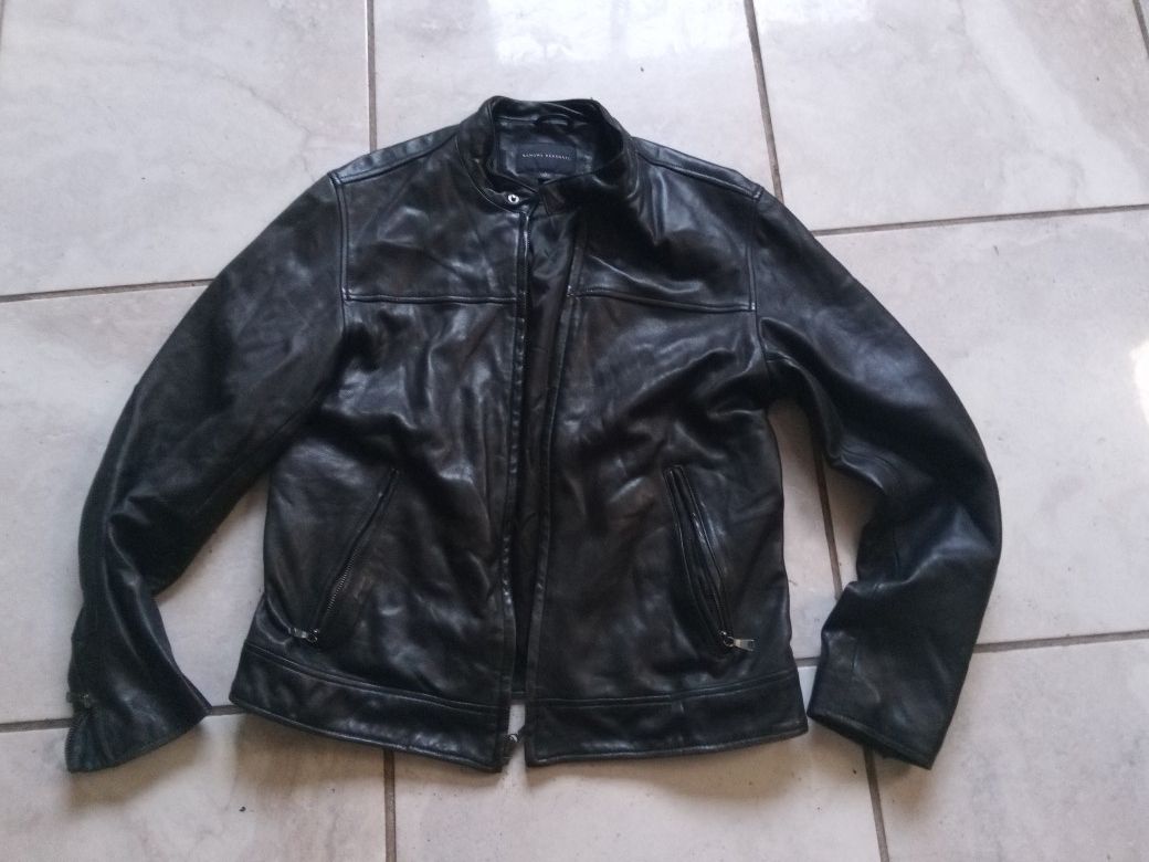 Black Banana Republic Large Men's Motorcycle