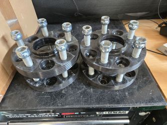 Complete set of KSP 5x114.3 +15mm and +20mm Tesla Model Y wheel spacers. Like new.
