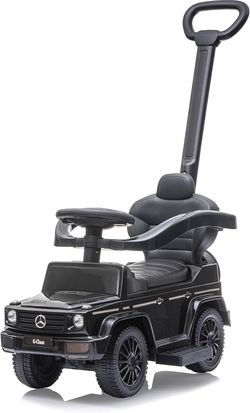 Ride-on Mercedes-Benz G 350 d 3-in-1 - from 12 months, seat height 260 mm, tilt protection, protective bar, push and grab bar with removable steering