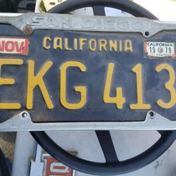 Vintage License plates Frames