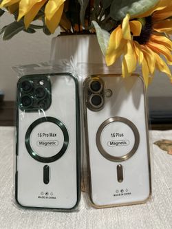 ❗️❗️New 📱Iphone 16 Clear Electroplated Cases With Camera Lens Protection❗️❗️