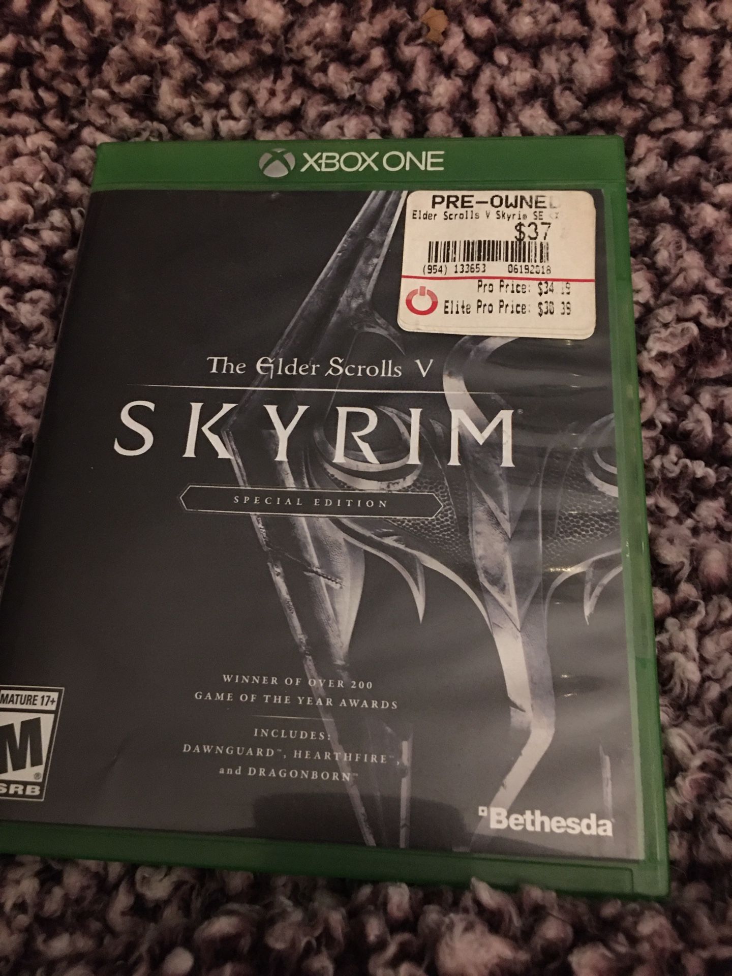 Skyrim special edition Xbox one game