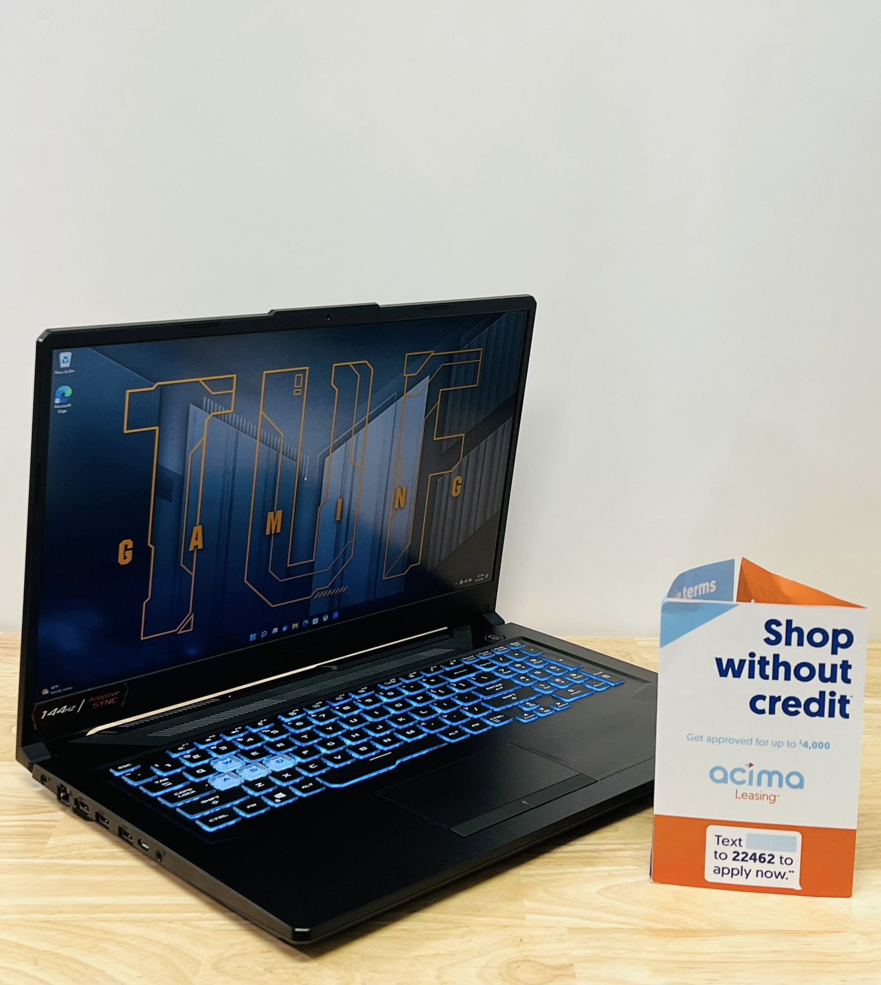 $0Down Finance Available💻ASUS TUF Gaming Laptop 15” Screen✅AMD Ryzen 5/16GB RAM/512GB Storage/NVIDIA GeForce RTX 3050⚡️Windows 11💲1 Year Warranty