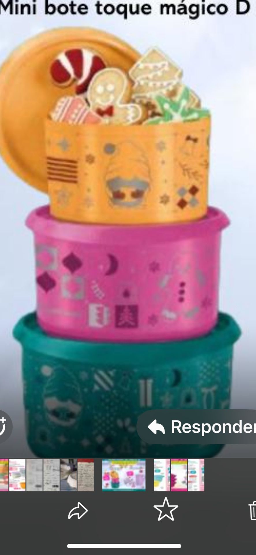 Set De Tres Recipientes De Tupperwere Nuevos Son Uno De 3 Uno Fr 2 Y Uno De 1 Litro Los Tres Por 15